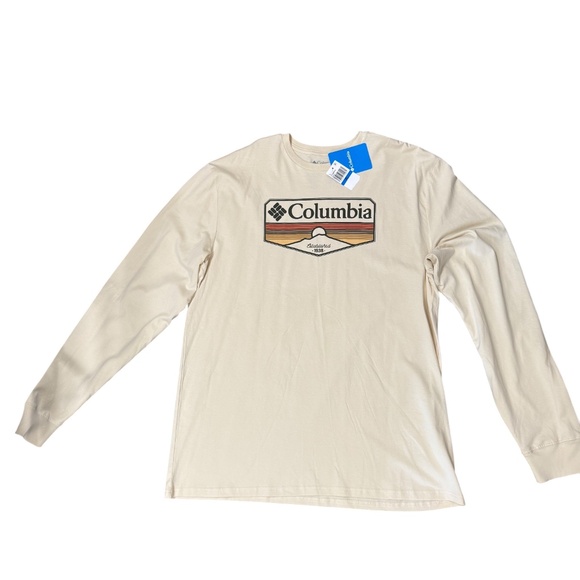 Vintage Columbia Logo NWT Mens Long Sleeve T-Shirt Mens XL, Outdoor Casual - Picture 2 of 5